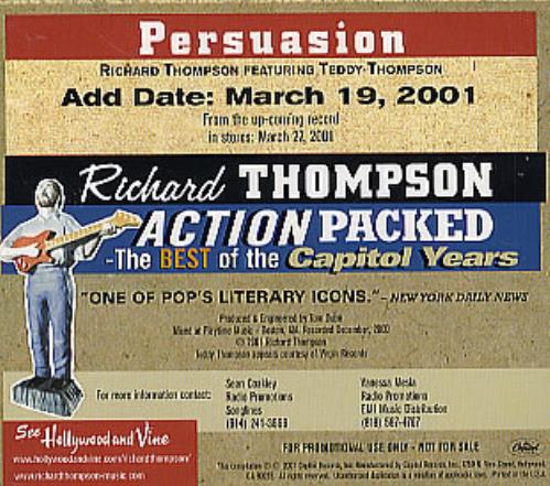 Richard Thompson Persuasion CD single (CD5 / 5") US RTHC5PE228126