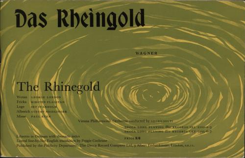 Richard Wagner Das Rheingold - 1st WBg Vinyl Box Set UK WGXVXDA708630