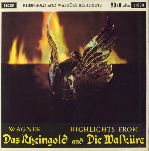 Richard Wagner Das Rheingold and Die Walk�re Highlights vinyl LP album (LP record) UK WGXLPDA764500