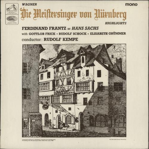 Richard Wagner Die Meistersinger Von Nrnberg Highlights vinyl LP album (LP record) UK WGXLPDI875447