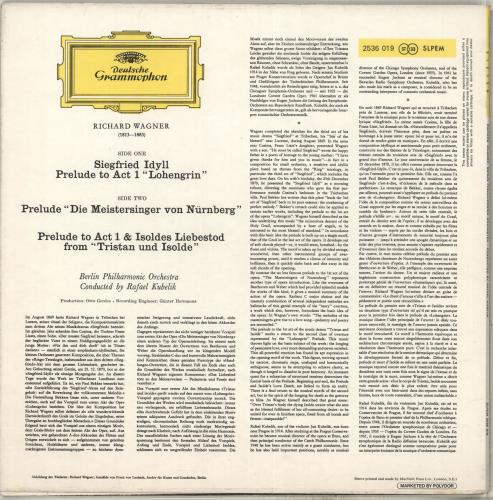 Richard Wagner Richard Wagner vinyl LP album (LP record) UK WGXLPRI712769