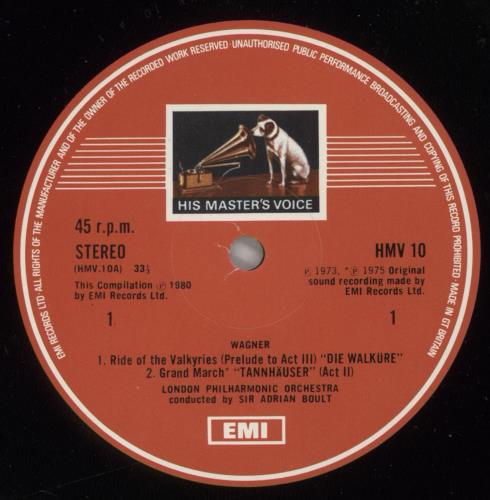 Richard Wagner Ride Of The Valkyries 12" vinyl single (12 inch record / Maxi-single) UK WGX12RI522017