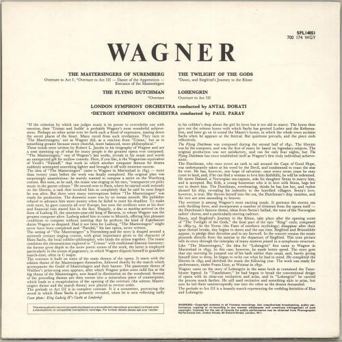 Richard Wagner Wagner vinyl LP album (LP record) UK WGXLPWA696923