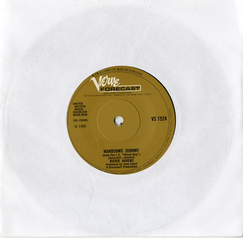 Richie Havens Handsome Johnny 7" vinyl single (7 inch record / 45) UK CHV07HA561624