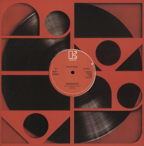 Richie Rome Remember Me 12" vinyl single (12 inch record / Maxi-single) UK 1K812RE745764
