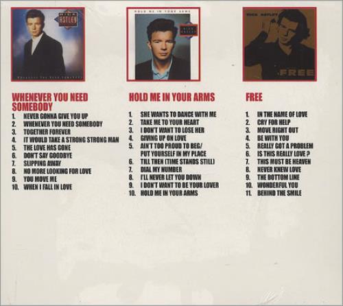 Rick Astley 3 CD 3-CD album set (Triple CD) UK AST3CCD229687
