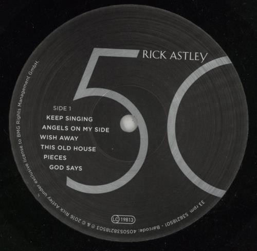 Rick Astley 50 [Fifty] vinyl LP album (LP record) UK ASTLPFI869331