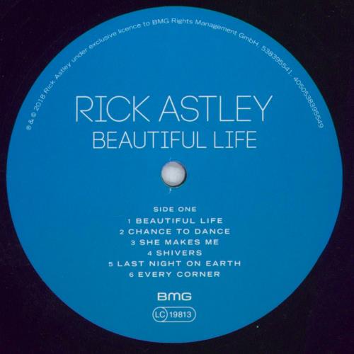 Rick Astley Beautiful Life vinyl LP album (LP record) UK ASTLPBE819087