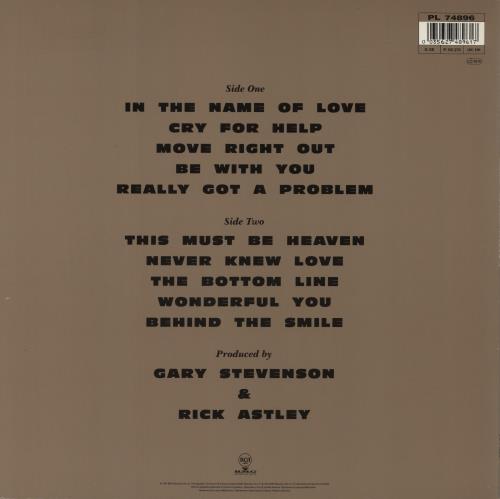 Rick Astley Free - Song Hype Sticker vinyl LP album (LP record) UK ASTLPFR868852