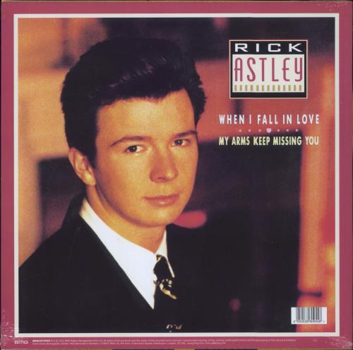 Rick Astley Love This Christmas / When I Fall In Love - Red Vinyl 12" vinyl single (12 inch record / Maxi-single) UK AST12LO823070