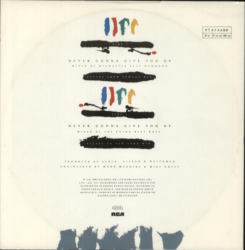 Rick Astley Never Gonna Give You Up - Remix 12" vinyl single (12 inch record / Maxi-single) UK AST12NE11720