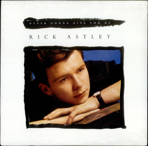 Rick Astley Never Gonna Give You Up 12" vinyl single (12 inch record / Maxi-single) US AST12NE11719