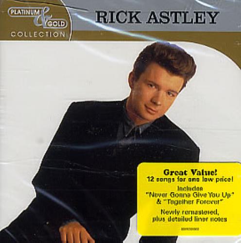 Rick Astley Platinum & Gold Collection CD album (CDLP) US ASTCDPL298880