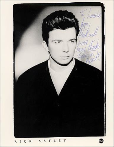 Rick Astley Signed Photo photograph UK ASTPHSI210447