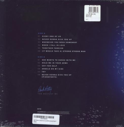 Rick Astley The Best Of Me - White Vinyl vinyl LP album (LP record) US ASTLPTH823113