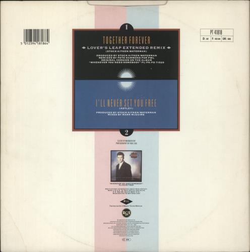 Rick Astley Together Forever 12" vinyl single (12 inch record / Maxi-single) UK AST12TO44830