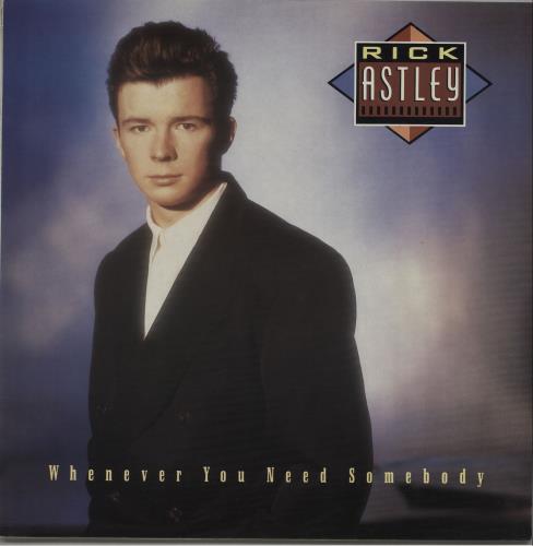 Rick Astley Whenever You Need Somebody vinyl LP album (LP record) Australian ASTLPWH657710