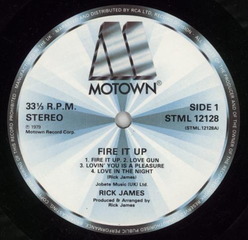 Rick James Fire It Up vinyl LP album (LP record) UK R-JLPFI497506