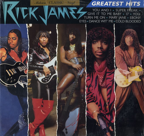 Rick James Greatest Hits vinyl LP album (LP record) US R-JLPGR556046