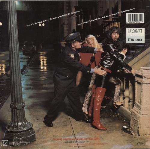 Rick James Street Songs vinyl LP album (LP record) UK R-JLPST632507