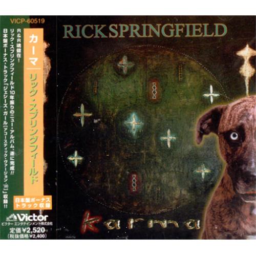 Rick Springfield Karma CD album (CDLP) Japanese RSPCDKA180578