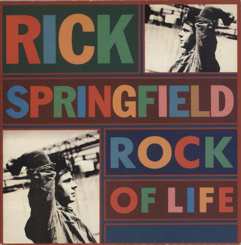 Rick Springfield Rock Of Life 7" vinyl single (7 inch record / 45) UK RSP07RO160256