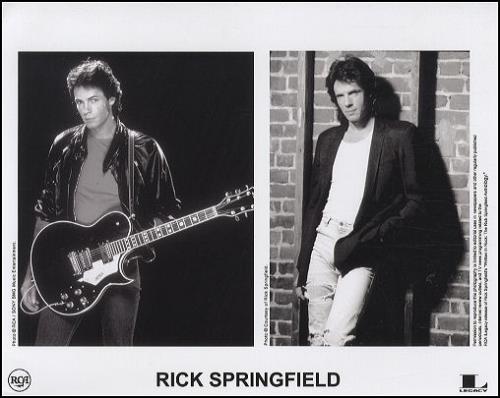 Rick Springfield Written In Rock media press pack US RSPPPWR442817