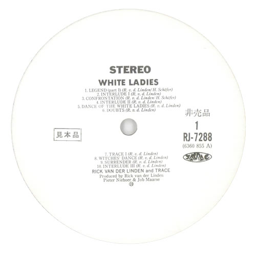 Rick Van Der Linden The White Ladies vinyl LP album (LP record) Japanese RVILPTH536845