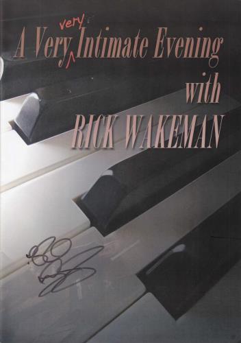 Rick Wakeman A Very Very Intimate Evening With Rick Wakeman - Autographed tour programme UK RKWTRAV689964