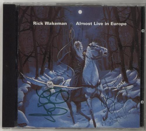 Rick Wakeman Almost Live In Europe - Autographed CD album (CDLP) UK RKWCDAL690088