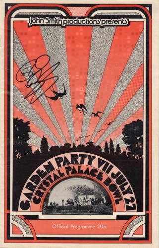 Rick Wakeman Garden Party VII - Autographed tour programme UK RKWTRGA689947