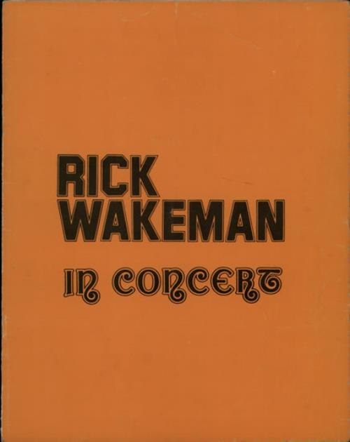 Rick Wakeman In Concert tour programme UK RKWTRIN164987