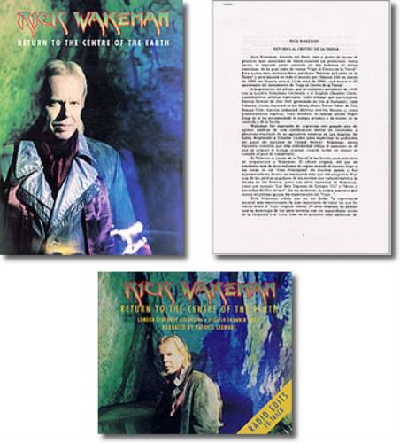 Rick Wakeman Return To The Centre Of The Earth media press pack Spanish RKWPPRE243059