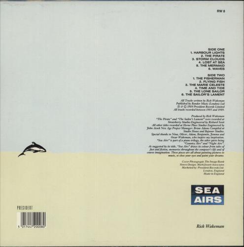 Rick Wakeman Sea Airs vinyl LP album (LP record) UK RKWLPSE584051