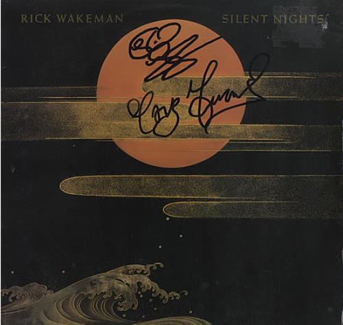 Rick Wakeman Silent Nights - Autographed! vinyl LP album (LP record) UK RKWLPSI393799