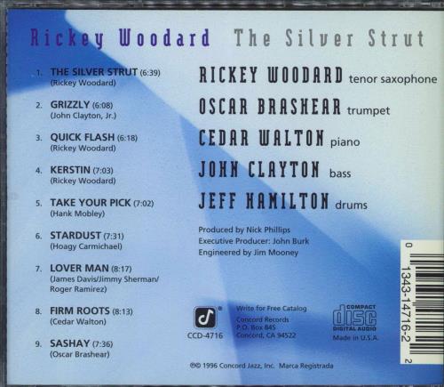 Rickey Woodward The Silver Strut CD album (CDLP) US 2UCCDTH771504