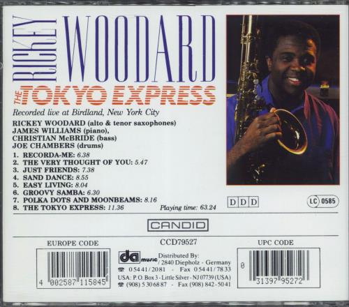 Rickey Woodward The Tokyo Express CD album (CDLP) German 2UCCDTH770997