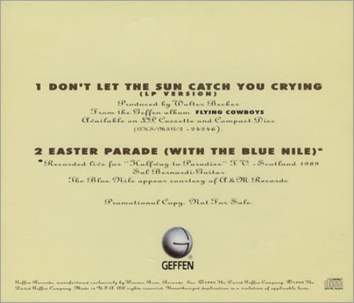 Rickie Lee Jones Don't Let The Sun Catch You Crying CD single (CD5 / 5") US RLJC5DO113716