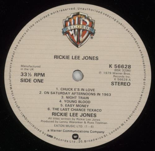Rickie Lee Jones Rickie Lee Jones - Nimbus Supercut - EX vinyl LP album (LP record) UK RLJLPRI783150