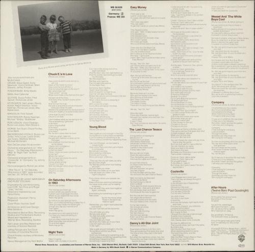 Rickie Lee Jones Rickie Lee Jones vinyl LP album (LP record) German RLJLPRI337832