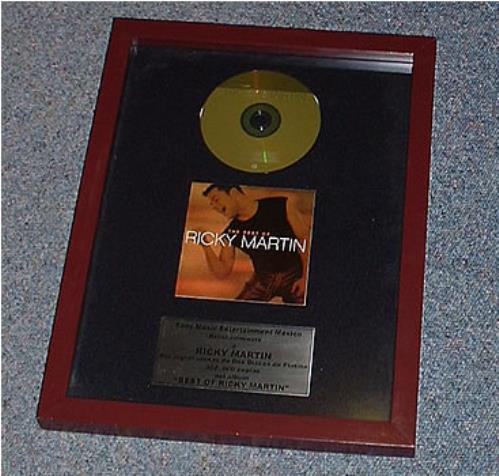 Ricky Martin Best Of Ricky Martin award disc Mexican RKMAWBE275554