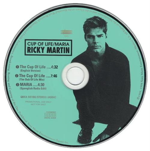 Ricky Martin Cup Of Life CD single (CD5 / 5") Japanese RKMC5CU122918