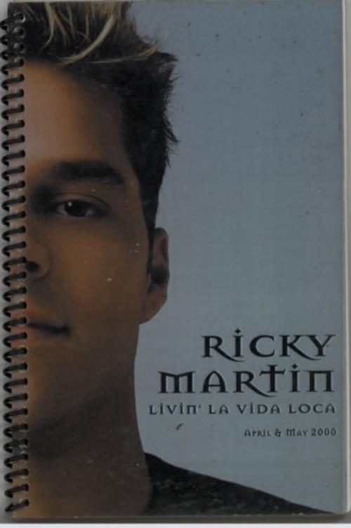 Ricky Martin Livin' La Vida Loca Tour Itinerary UK RKMITLI609393