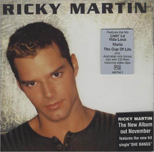 Ricky Martin Ricky Martin + Bonus 2 CD album set (Double CD) Australian RKM2CRI136416