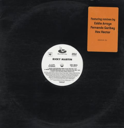 Ricky Martin Shake Your Bon-Bon 12" vinyl single (12 inch record / Maxi-single) US RKM12SH151870