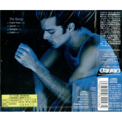Ricky Martin She Bangs CD single (CD5 / 5") Japanese RKMC5SH173328