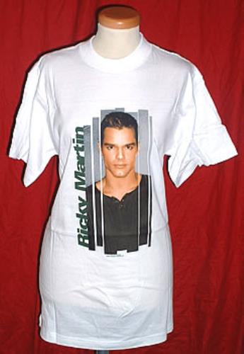 Ricky Martin Stripe Photo T-Shirt t-shirt UK RKMTSST180276