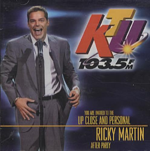 Ricky Martin Up Close & Personal CD-R acetate US RKMCRUP307267