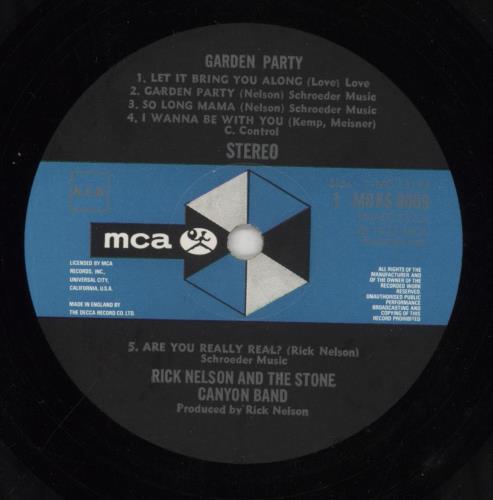 Ricky Nelson Garden Party vinyl LP album (LP record) UK R-NLPGA264260