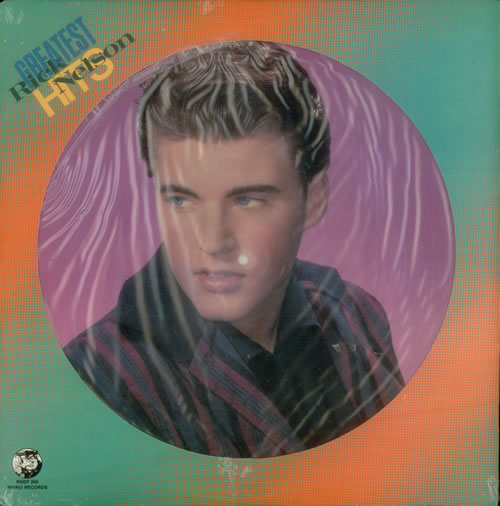 Ricky Nelson Greatest Hits picture disc LP (vinyl picture disc album) US R-NPDGR549341